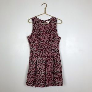 pink leopard print dress